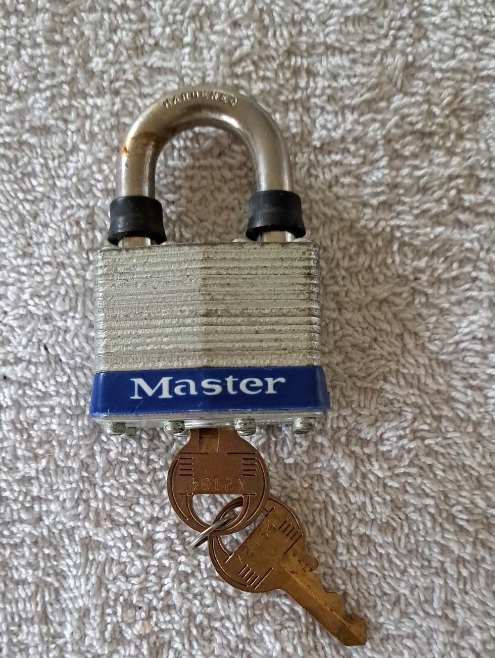 No. 1 Master Blue Trim Padlock with Keys